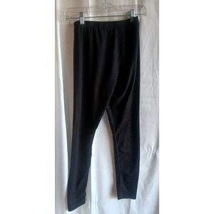 Just Be Leggings Womens Large Black Pull On Elastic Waist Polyester Blend